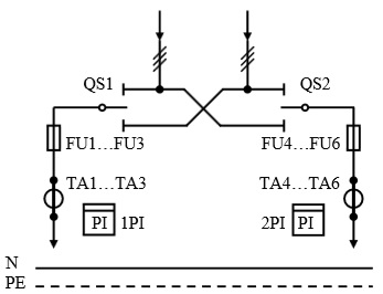 Схема первичных соединений УВР-01